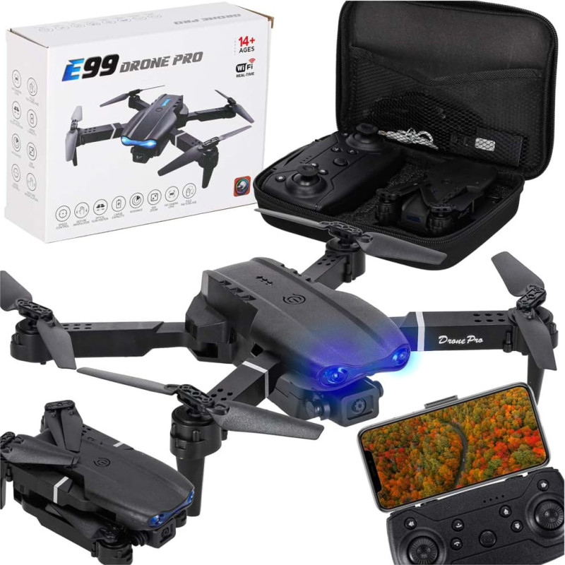 RC drone E99 Pro with dual 720P camera, headless mode
