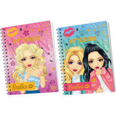 Besties spiral notebook, 60 pages