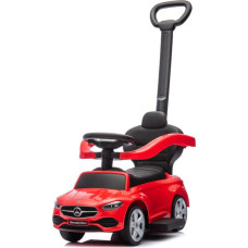 Moovkee Ride-on car with handle - 668- rubber wheels PVC - eco-leather - MERCEDES C63 - RED