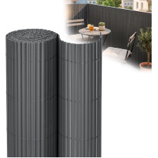 Springos PVC cover masking 300x100 cm mat for balcony, terrace, fence, dark gray