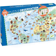 Observation puzzles - World's animals - 100 pcs