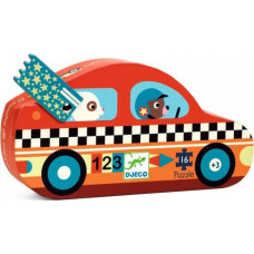 Silhouette puzzles - The racing car - 16 pcs