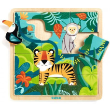 Wooden puzzle - Puzzlo Jungle - 15 pcs