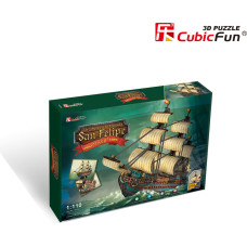 CUBICFUN 3D Puzle kuģis \"The San Felipe\"