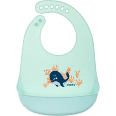 AKUKU silicone bib 23x30cm 6m+ Whales A0505