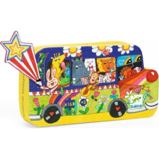 Silhouette puzzles - The rainbow bus - 16 pcs