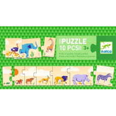 DJECO Trio puzzle – Mazais un lielais 10gab. DJ08189