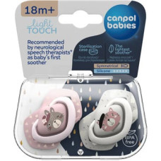 CANPOL BABIES BONJOUR PARIS Silicone symmetrical Soother 18m+ 2pcs 22/649