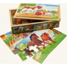 BINO wooden puzzle Animals 36m+ 88015