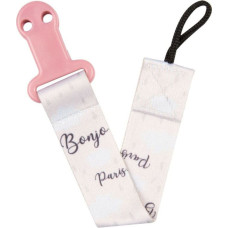 CANPOL BABIES Soother Clip with Ribbon BONJOUR PARIS, 51/026_pink