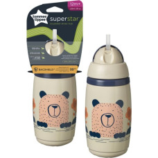 TOMMEE TIPPEE bottle INSULATED STRAW 266ml, 12m+, grey, 447824