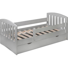 YAPPY KIDS YappyLux bed 160x80cm with drawer, light grey