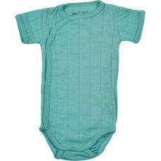 LODGER Romper Solid Cotton bodykit with short sleeves, size 68 RFS 081 Duty turquoise