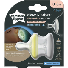 TOMMEE TIPPEE dummy CLOSER TO NATURE, 6-18 m., 2 pcs., 433485