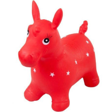 SUN BABY Jumping Horse + pump, J06.008.1.8 Red