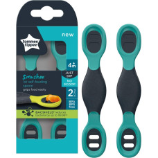 TOMMEE TIPPEE Smushee First Self-Feeding Spoon 2 pcs., 4m+, mix 44718610