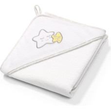 BABYONO Towel hooded 100x100cm 142/07 STARS white