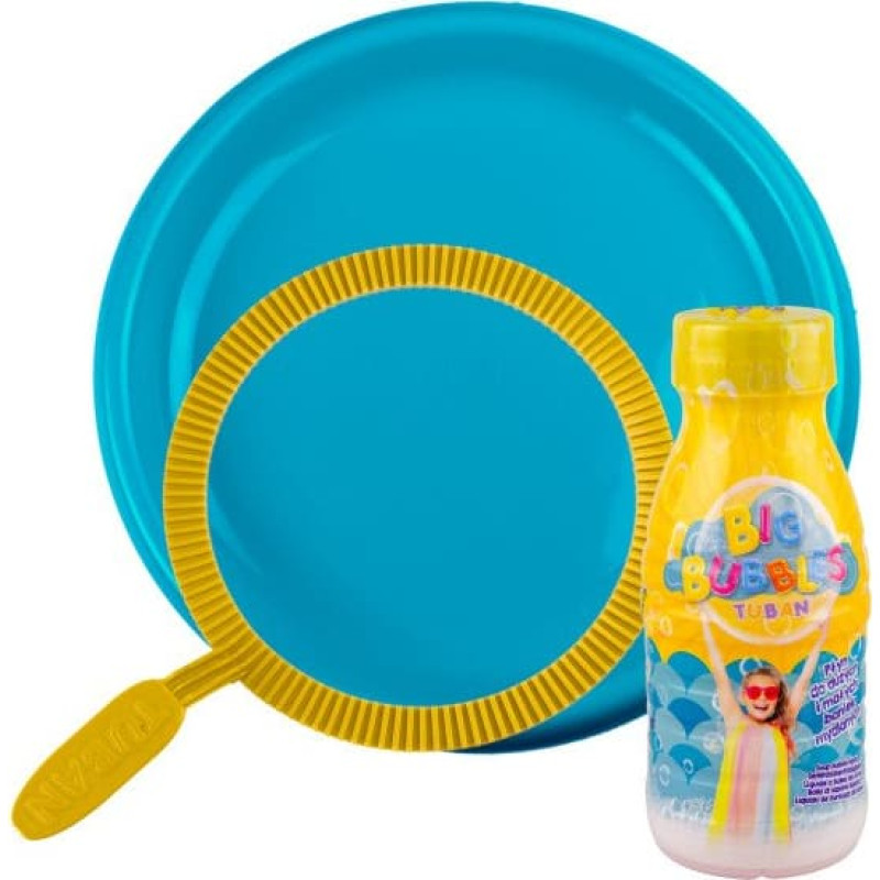 TUBAN Soap bubble liquid 250 ml + plate + plastic ring, TU3635 PROMOTION
