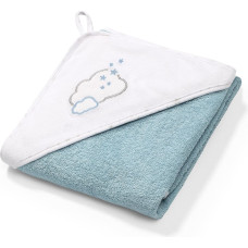 BABYONO Towel hooded 100x100cm 142/09 CLOUD blue