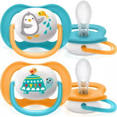 PHILIPS AVENT ULTRA AIR ANIMALS Symmetrical silicone pacifier 6-18m+, 2pcs, SCF080/07