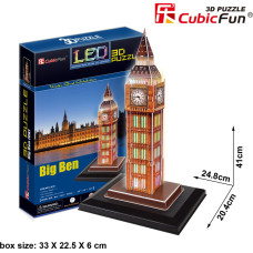 CubicFun LED 3D puzle Big Ben