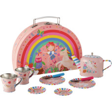 FLOSS & ROCK tin tea set 10 Piece Rainbow Fairy, 40P3571