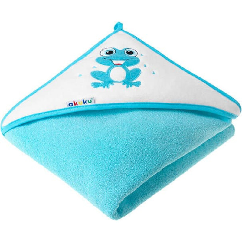 AKUKU FROG bath towel 100x100cm A1256 turkus