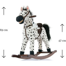 MILLY MALLY Baby Rocking Horse MUSTANG BLACK DOT