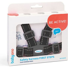 BABYONO saferty harness 6m+ 1pcs FIRST STEPS 070/02 grey