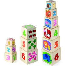 VIGA COUTING Nesting & Stacking wooden toy 12m + 50392