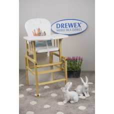 DREWEX ANTOS ARKA feeding chair, pine