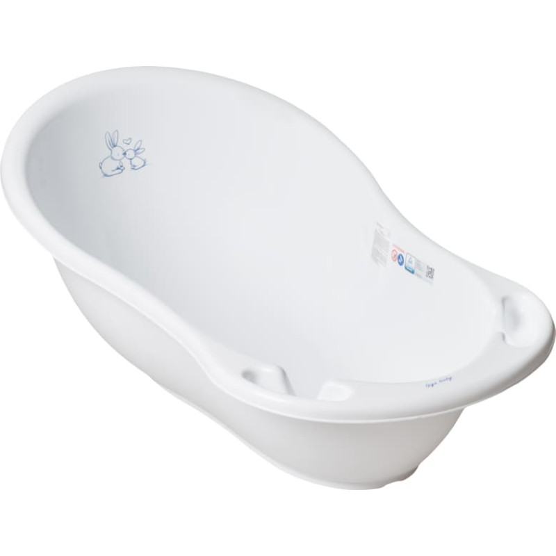 TEGA BABY RABBIT baby bath with plug 102cm white, KR-005