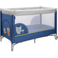 BABY MIX bed for travel, HR-8052-173 Owl blue