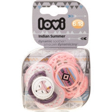 LOVI INDIAN SUMMER Dummy Silicone dynamic 6-18m 2 pcs., 22/857