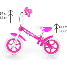 MILLY MALLY DRAGON walking.balance bike with brakes, PINK