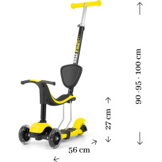 MILLY MALLY LITTLE STAR Scooter 3in1 YELLOW