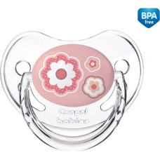 CANPOL BABIES Newborn baby silicone pacifier anatomical shape 6-18m, pink 22/566