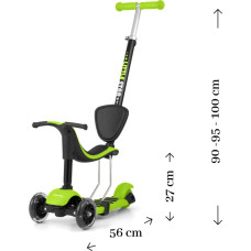 MILLY MALLY LITTLE STAR scooter 3In1 GREEN