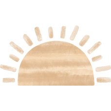 Pastelowe Love wall stickers Sun beige