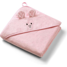 BABYONO bamboo hooded towel 100x100cm pink 1553/01