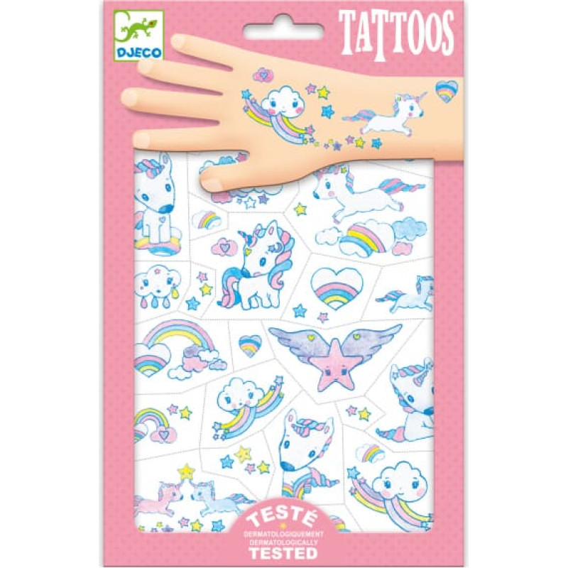 DJECO set Unicorn tattoos, DJ09575
