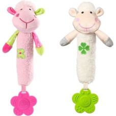 BABYONO toy with squeaky and prorezyvateli 6m + SWEET LAMBIE 606 White