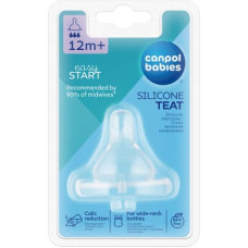 CANPOL BABIES EasyStart Teat silicone Fast Flow (1 pc.) 21/722