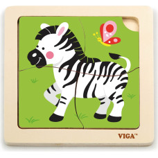 VIGA Handy puzzle ZEBRA 4 elements 51317