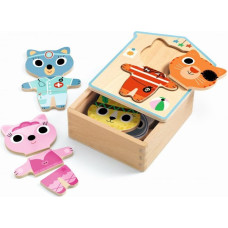 DJECO Wooden puzzle Kittens, DJ01678