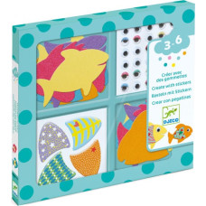 DJECO Set of design labels - I like fish, DJ09052