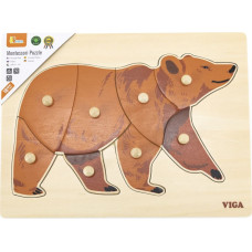 Viga 44606 Puzzle na podkładce z uchwytami - Miś