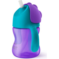 PHILIPS AVENT Bendy cup with a straw 9m + 200ml SCF 796/02 purple