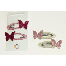 K:s Me Hairclips - Butterflies with glitters (2 pcs)