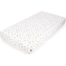 Cebababy Jersey Fitted Sheet (120x60) Yellow Stars